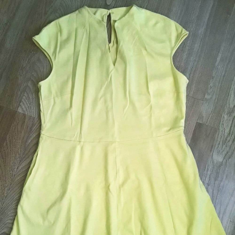 Yellow A-line Dress